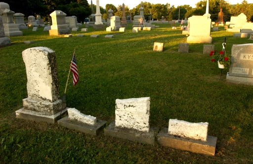 Gravesite of Adin Newton and Family,   Akron, New York