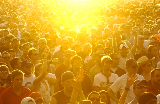 Audience At ACL Music Festival, Sept 23, 2005