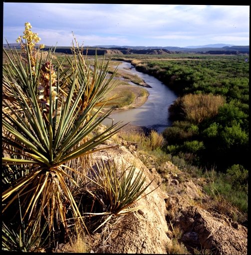 The Border.  Rio Grande.  Big Bend National Park, Texas, 1995